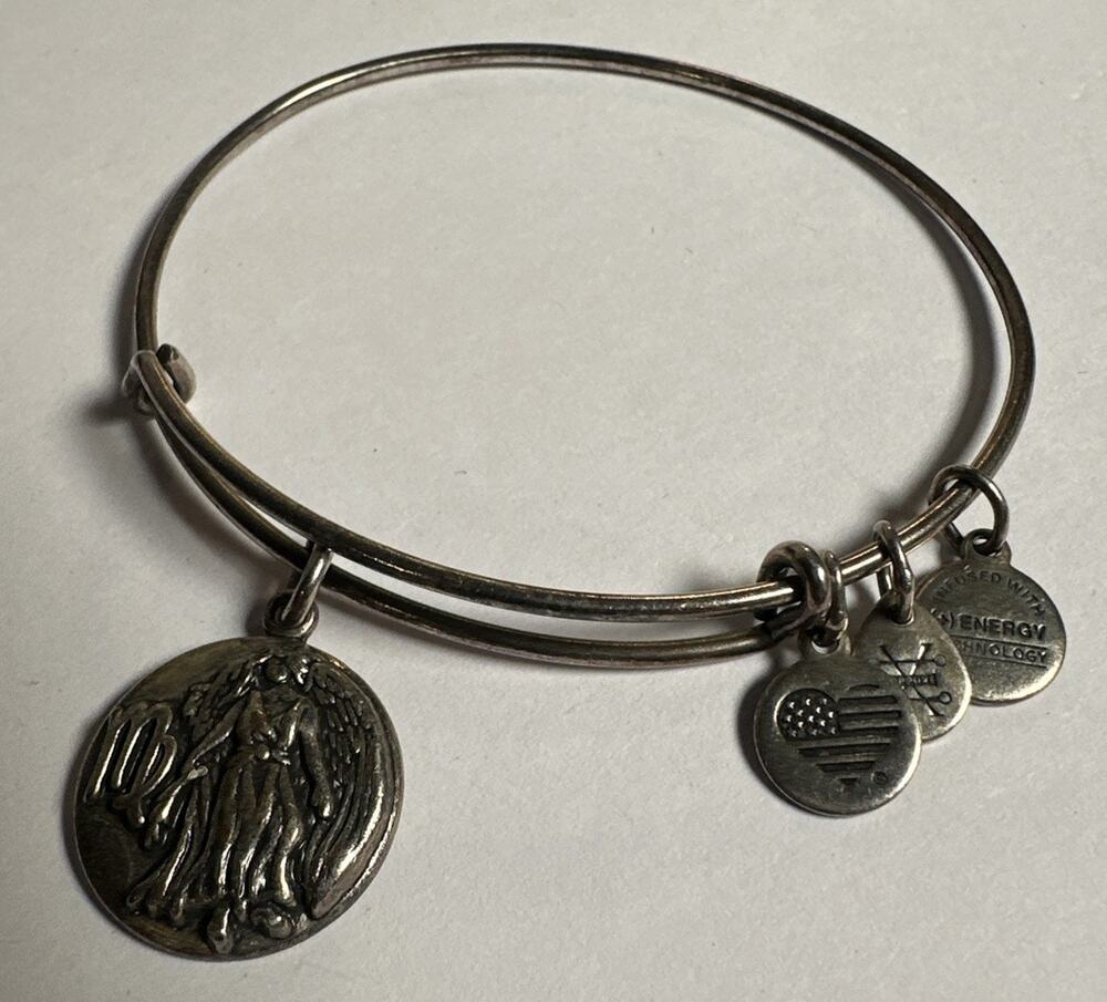 Alex and Ani Zodiac Virgo III Charm Bangle Silver Bracelet
